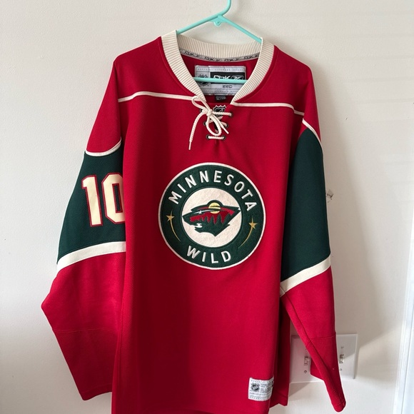 CCM Red and Green Minnesota Wild Jersey